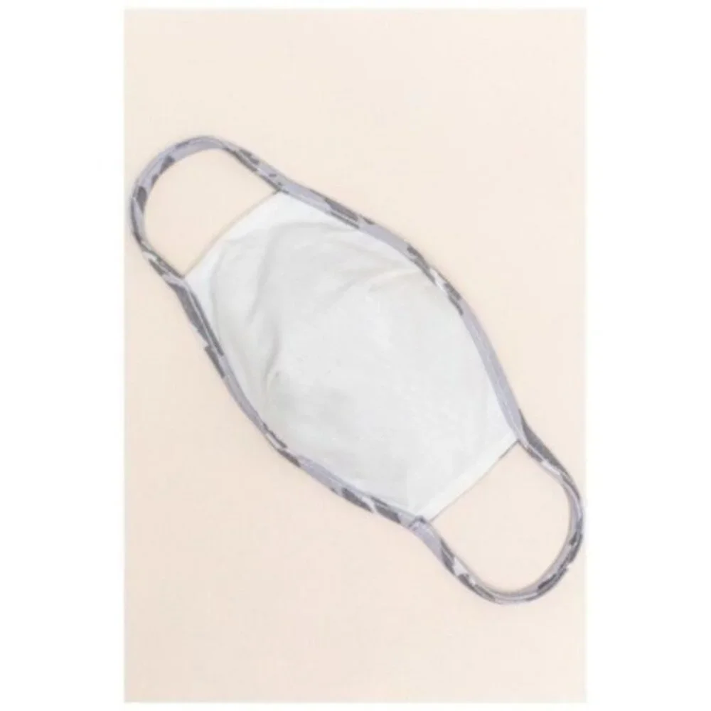 Washable Reusable Face Mask Protective Filter Pocket Fashion Color Stone Gray